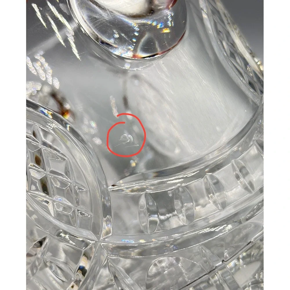 Crystal Golf Hospitality Pineapple Ice Bucket with‎ Handles Lead Glass